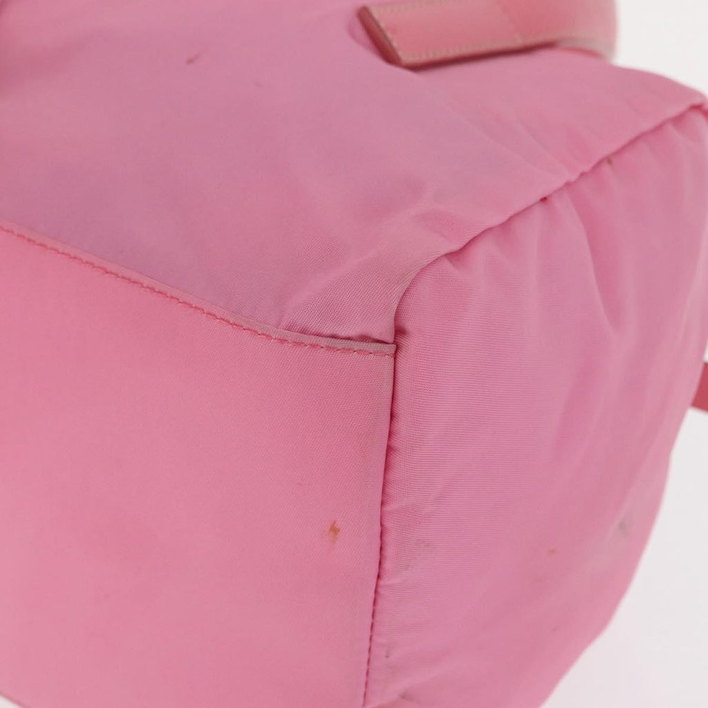 Prada Side Pocket Convertible Duffle Bag Tessuto Pink Nylon Handbag