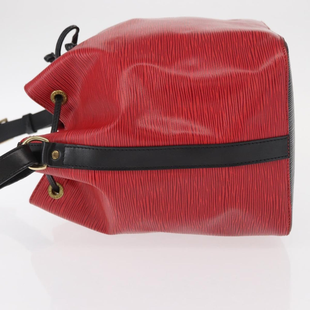 Louis Vuitton Bicolor Petit Noe Handbag Epi Leather Red Leather Shoulder Bag