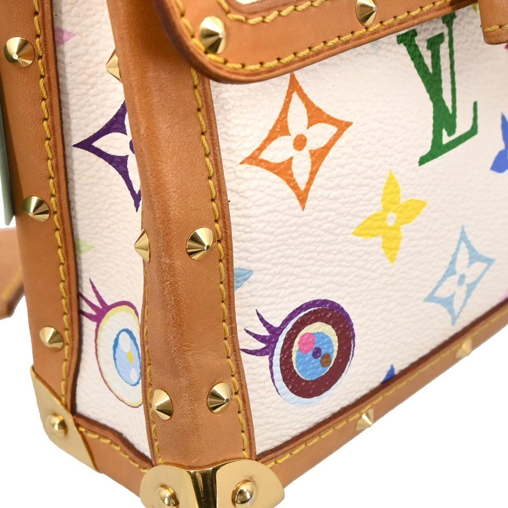 Louis Vuitton Eye Miss You Bag Monogram Multicolor White Canvas Clutche & Pouche Bag
