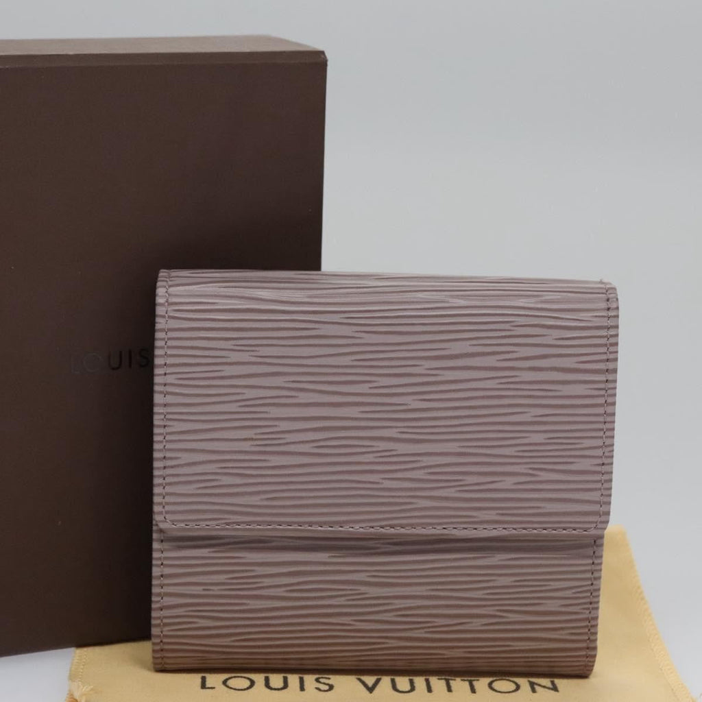 Louis Vuitton Elise Wallet Epi Leather Purple Leather Wallets Accessory
