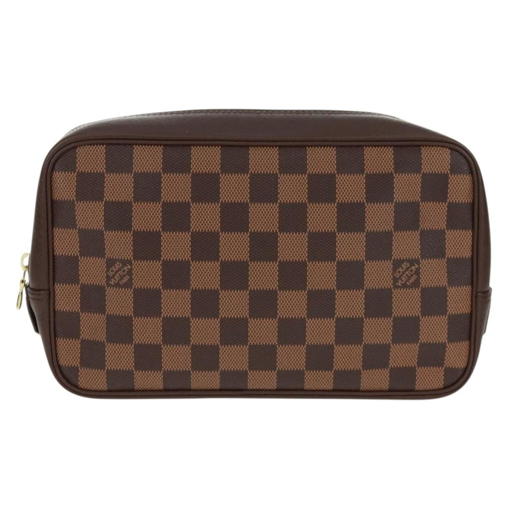 Louis Vuitton Trousse Toilette Damier Canvas Brown Canvas Clutche & Pouche Bag