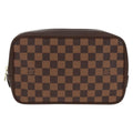 Louis Vuitton Trousse Toilette Damier Canvas Brown Canvas Clutche & Pouche Bag
