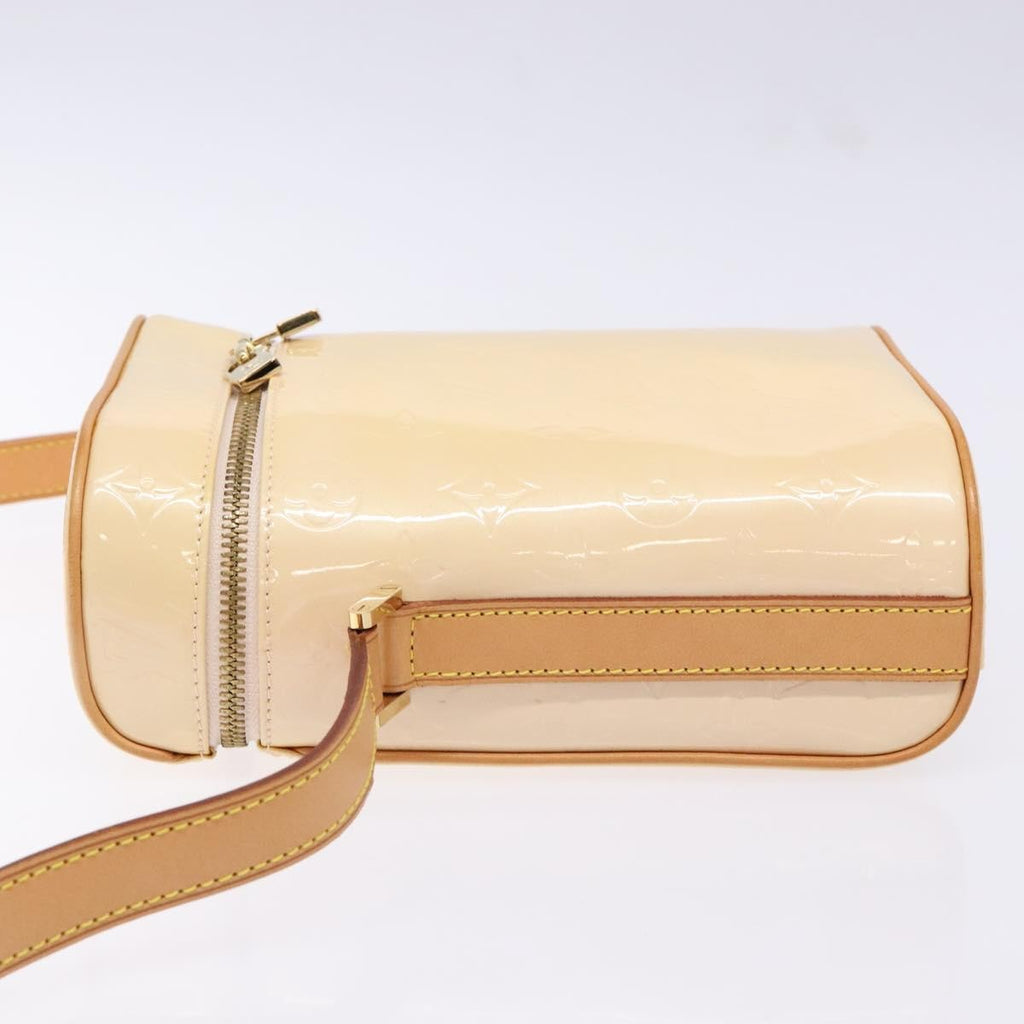 Louis Vuitton Sullivan Handbag Monogram Vernis Beige Patent_Leather Bag