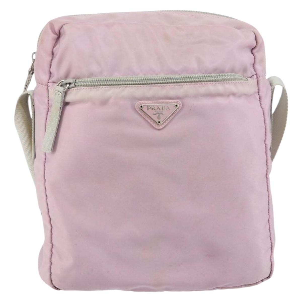 Prada Vintage Shoulder Bag Tessuto Pink Nylon Shoulder Bag Bag