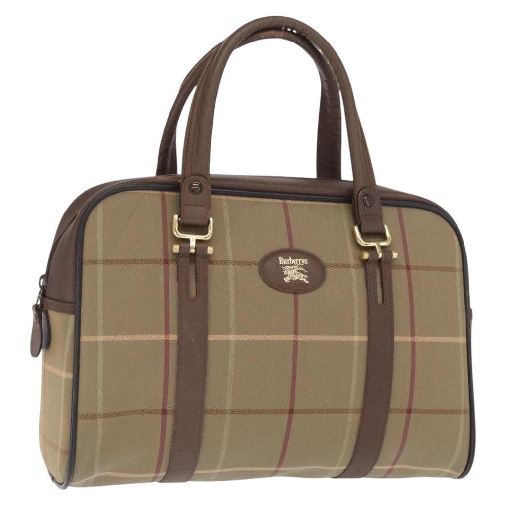 Burberry Nova Handbag Canvas Khaki Canvas Handbag