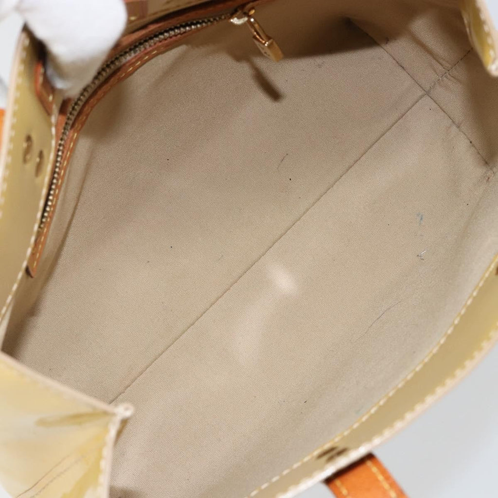 Louis Vuitton Reade Handbag Monogram Vernis Beige Patent_Leather Bag