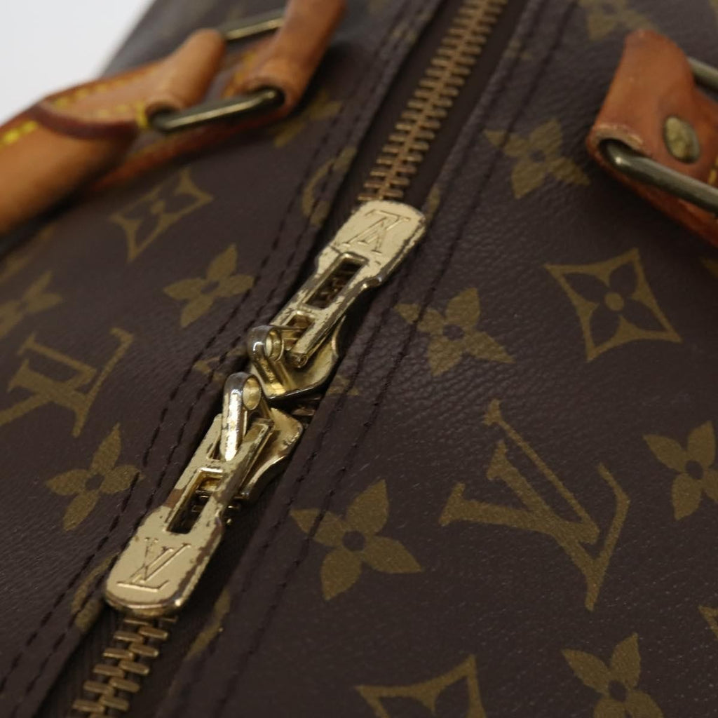 Louis Vuitton Keepall Bandouliere Bag Monogram Canvas Brown Canvas Travel Bag
