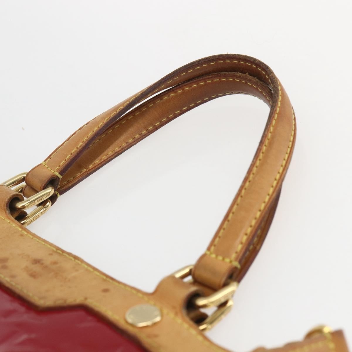 Louis Vuitton Brea Handbag Monogram Vernis Red Patent_Leather Handbag