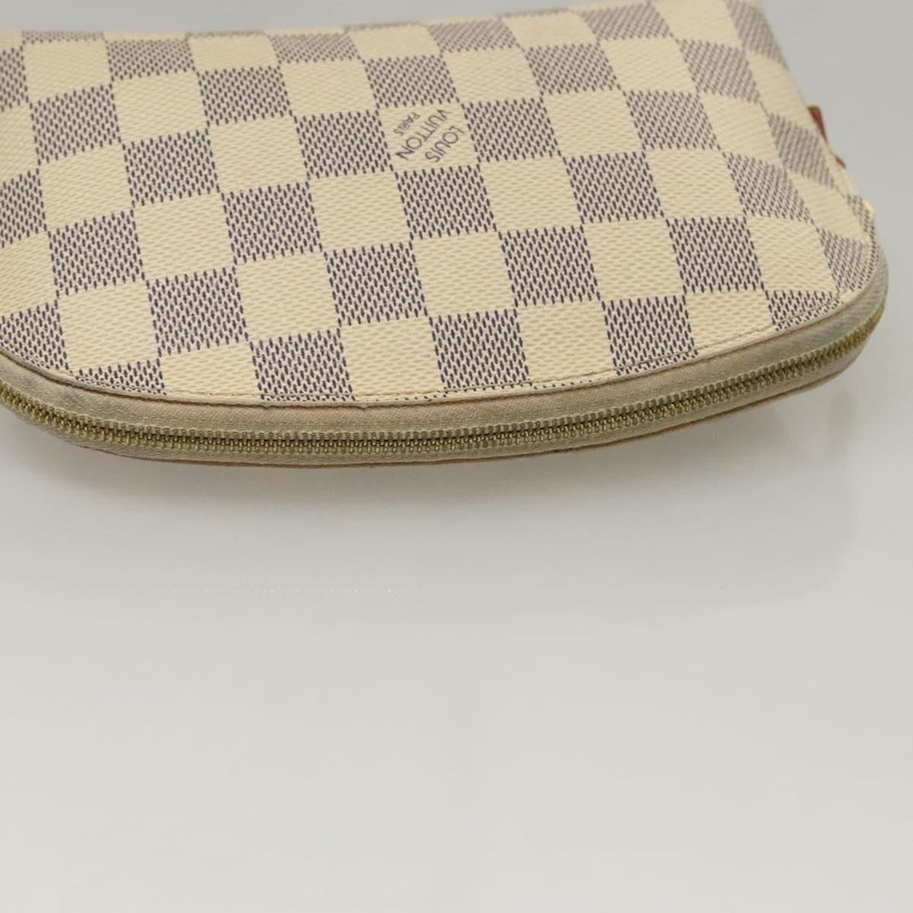 Louis Vuitton Cosmetic Pouch Damier White Canvas Bag