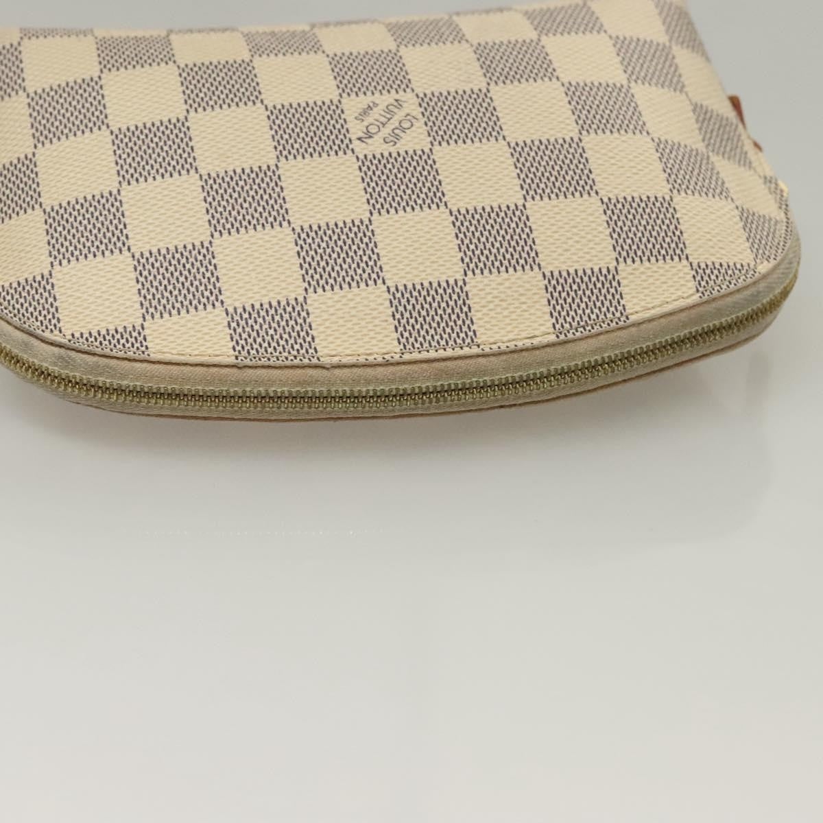 Louis Vuitton Cosmetic Pouch Damier White Canvas Bag