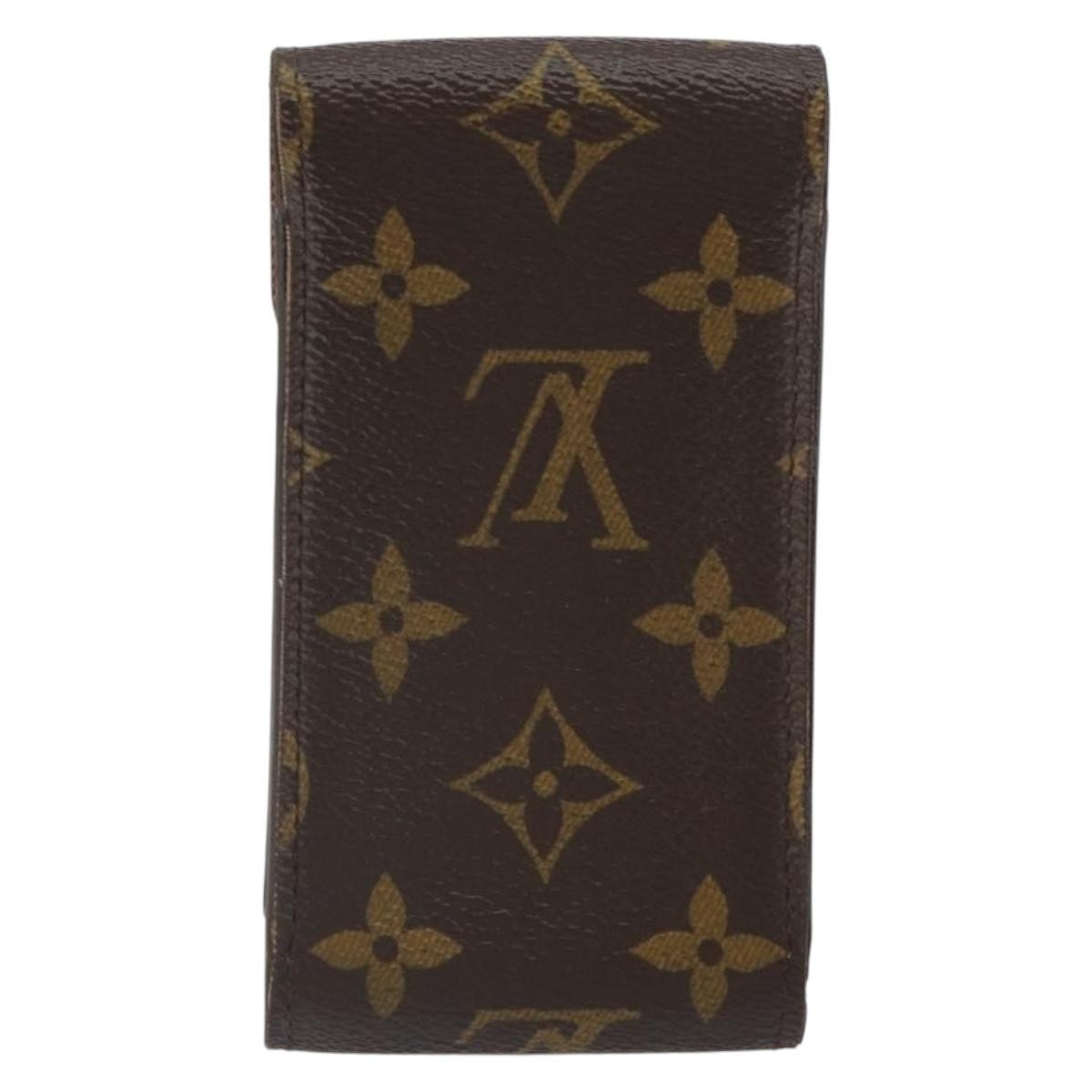 Louis Vuitton Etui Cigarette Case Monogram Canvas Brown Canvas Wallets Accessory