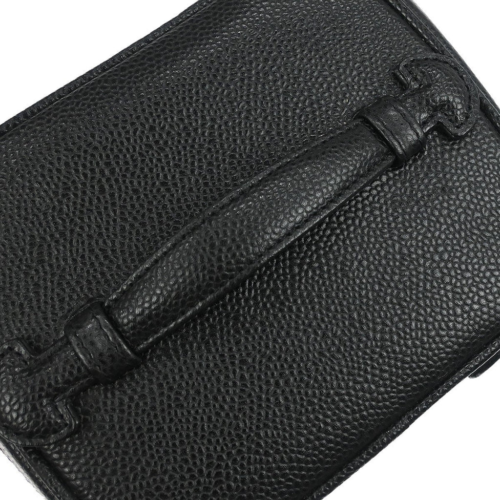 Chanel Vintage Timeless Cosmetic Case Caviar Black Leather Handbag