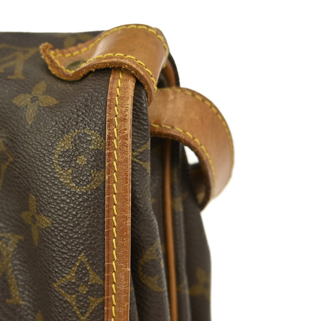 Louis Vuitton Saumur Handbag Monogram Canvas Brown Canvas Shoulder Bag