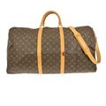 Louis Vuitton Keepall Bandouliere Bag Monogram Canvas Brown Canvas Travel Bag