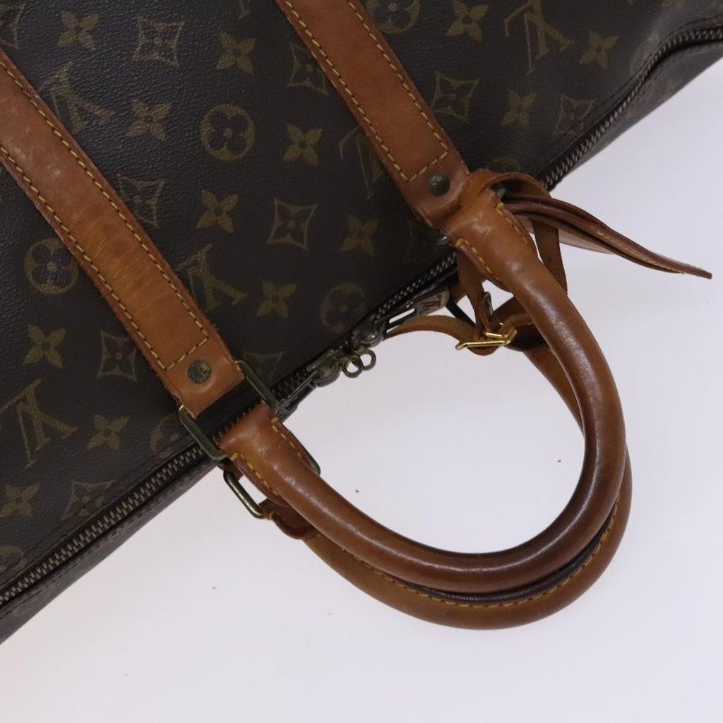 Louis Vuitton Keepall Bag Monogram Canvas Brown Canvas Travel Bag