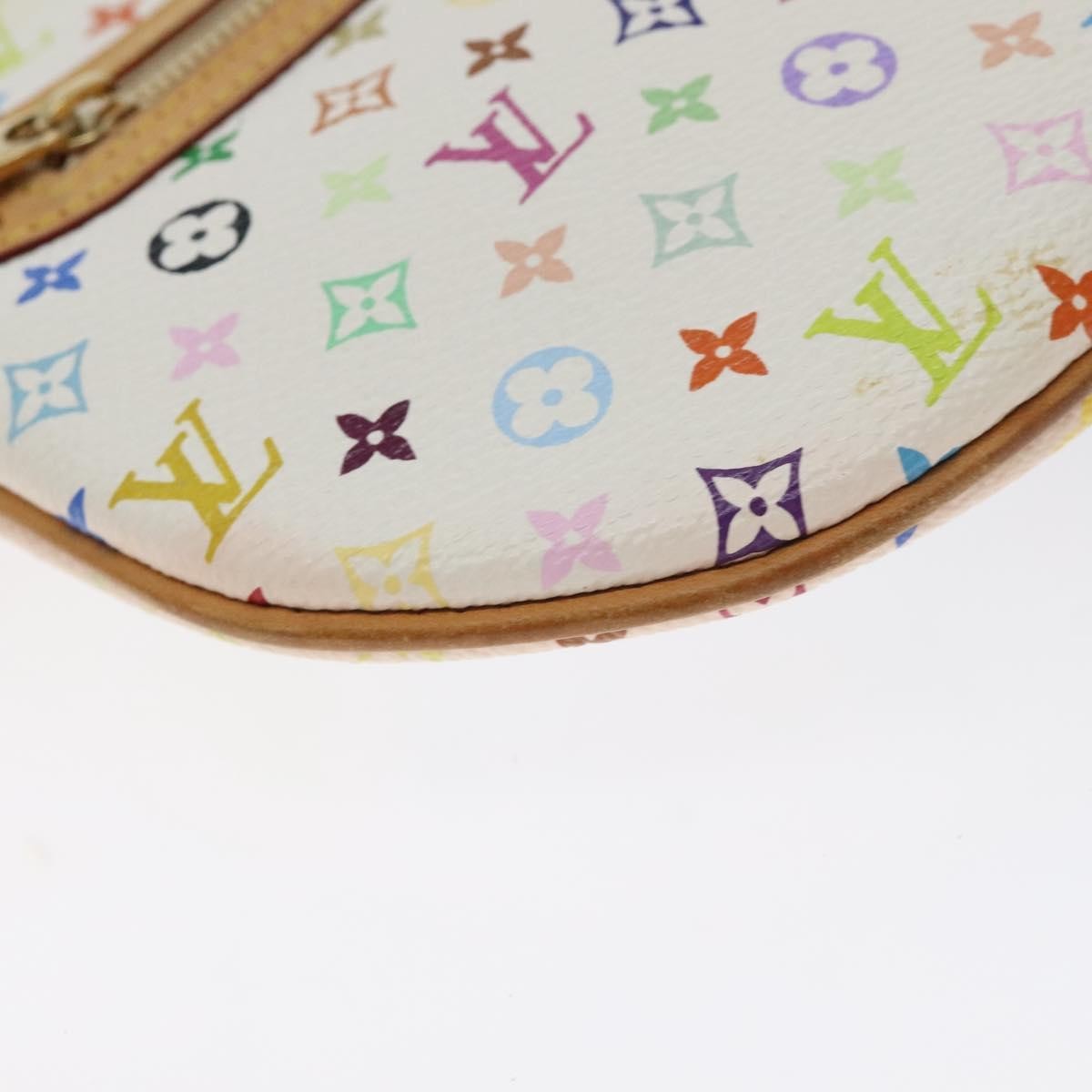 Louis Vuitton Pochette Gm Monogram Multicolor White Canvas Clutche & Pouche Bag