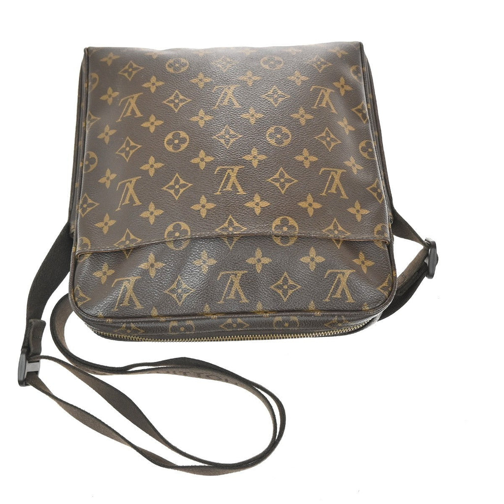 Louis Vuitton Trotteur Beaubourg Handbag Monogram Canvas Brown Canvas Shoulder Bag