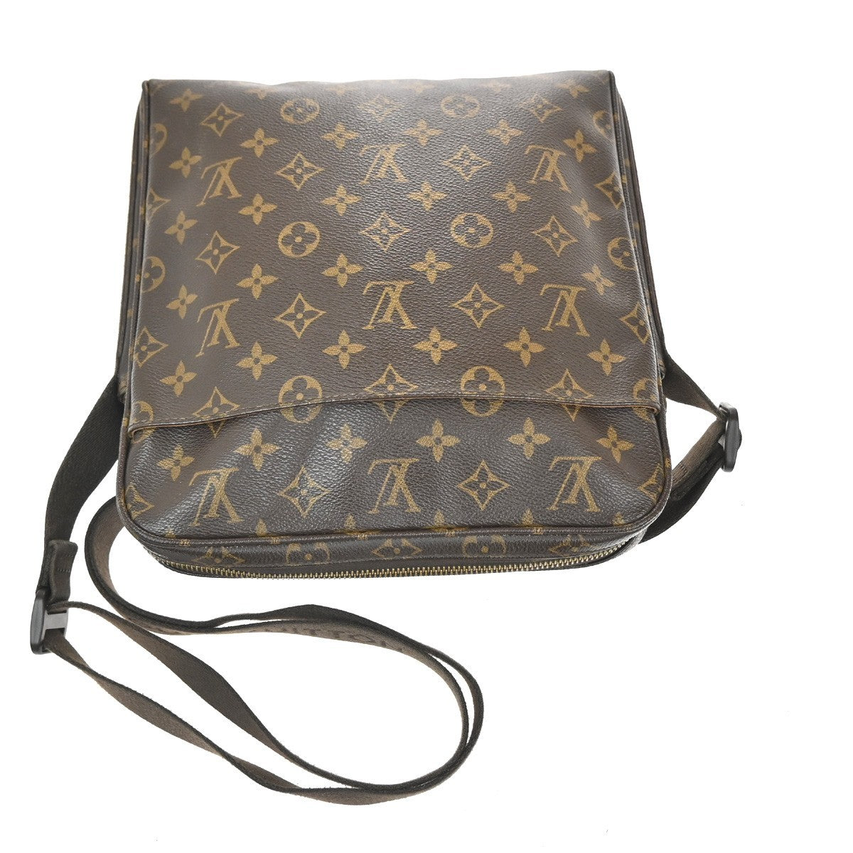 Louis Vuitton Trotteur Beaubourg Handbag Monogram Canvas Brown Canvas Shoulder Bag