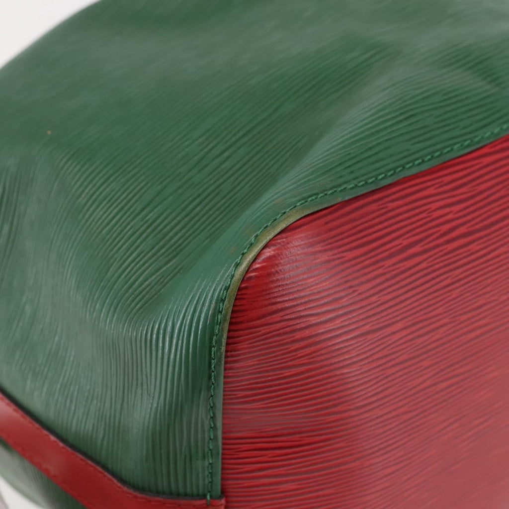 Louis Vuitton Bicolor Petit Noe Handbag Epi Leather Green Leather Bag