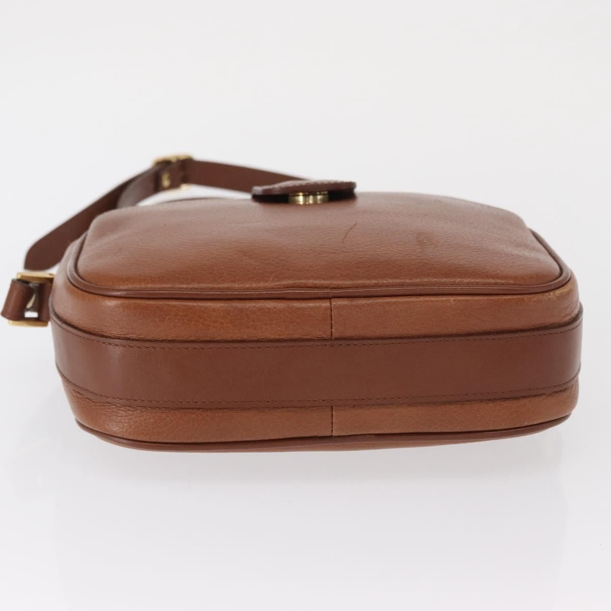 Burberry Vintage Shoulder Bag Leather Brown Leather Shoulder Bag