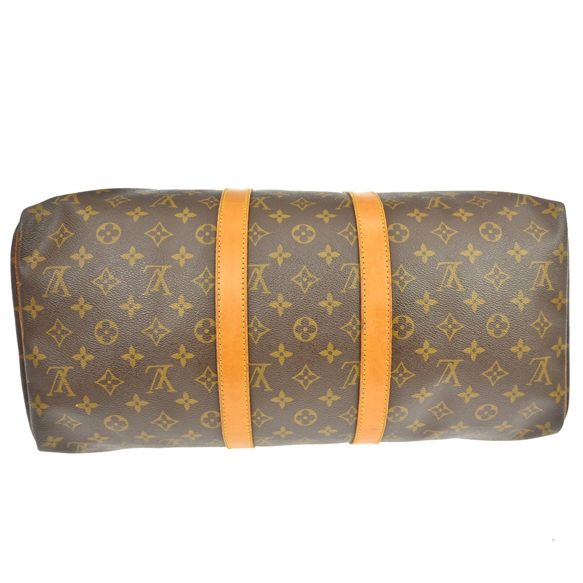 Louis Vuitton Keepall Bag Monogram Canvas Brown Canvas Travel Bag