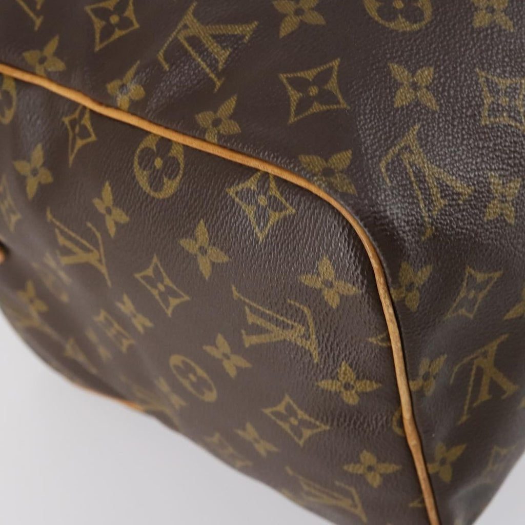 Louis Vuitton Sac Souple Handbag Monogram Canvas Brown Canvas Travel Bag