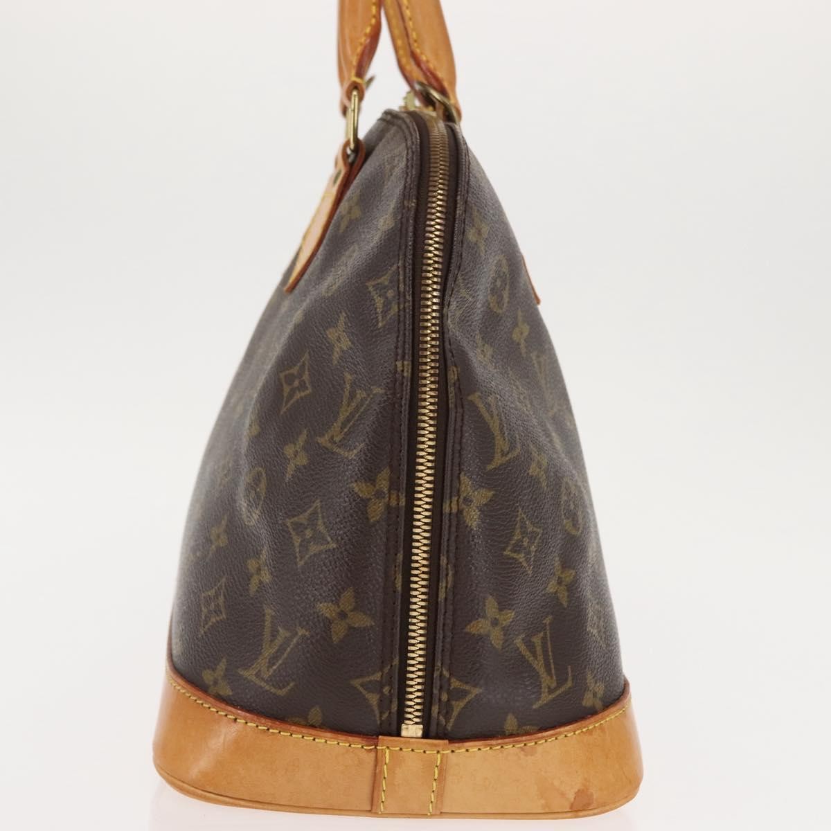 Louis Vuitton Alma Handbag Monogram Canvas Brown Canvas Handbag