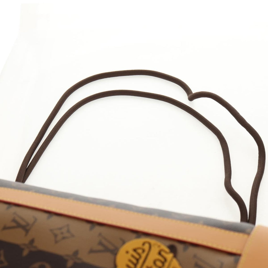 Louis Vuitton Nigo Randonnee Backpack Limited Edition Stripes Monogram Canvas Brown Canvas Shoulder Bag