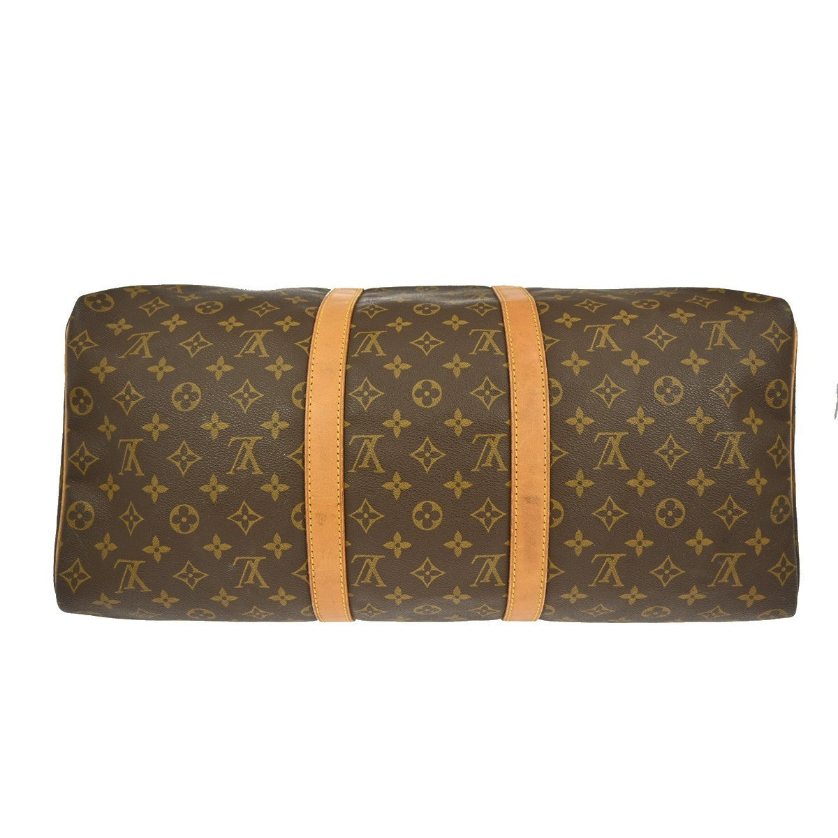 Louis Vuitton Keepall Bag Monogram Canvas Brown Canvas Travel Bag