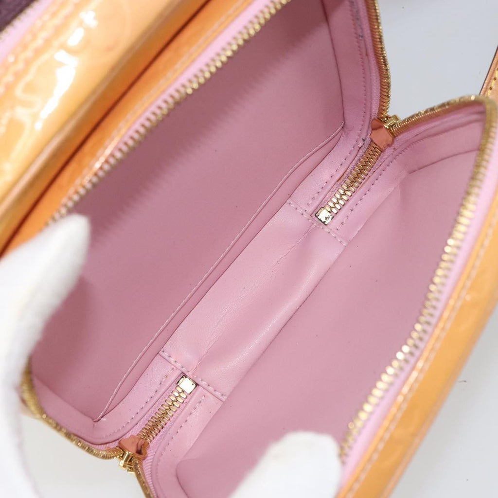 Louis Vuitton Wooster Handbag Monogram Vernis Yellow Patent_Leather Shoulder Bag