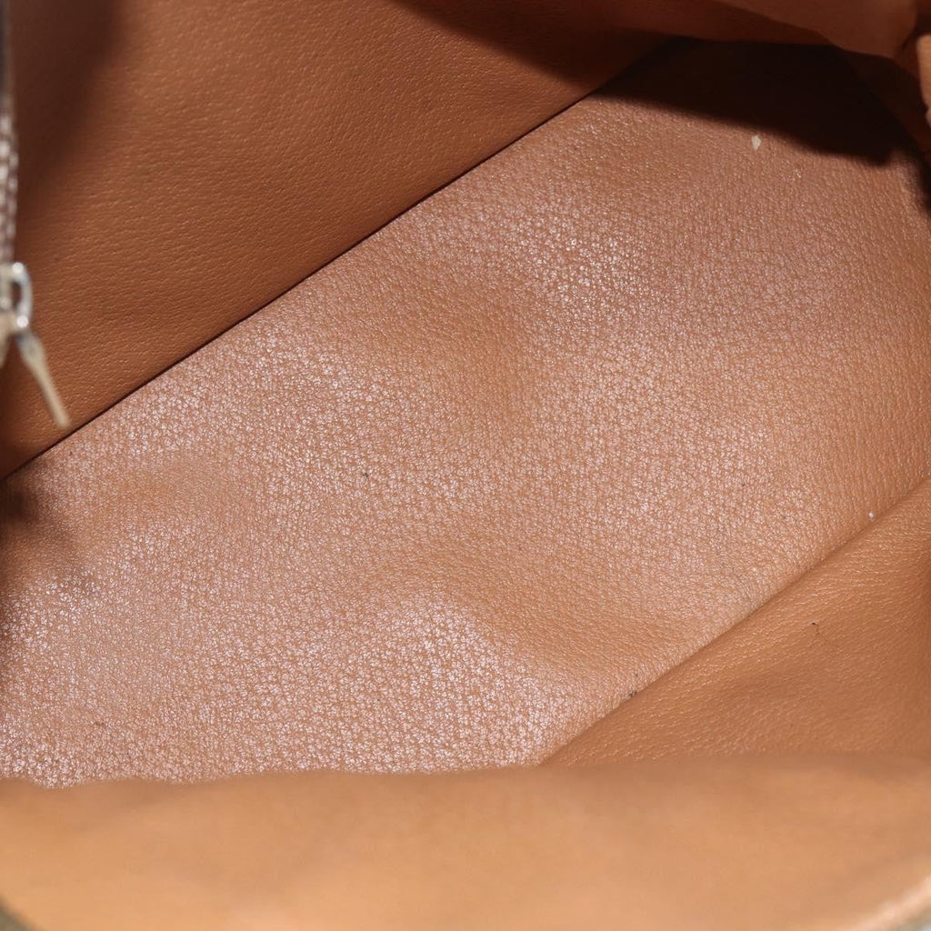 Celine Vintage Macadam Handbag Canvas And Leather Brown Canvas Handbag