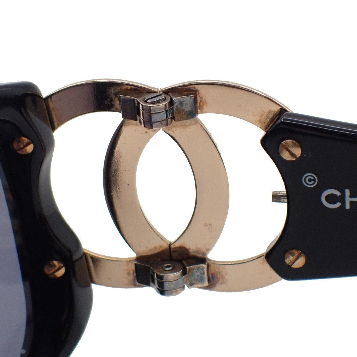 Chanel Logo Cc Sunglasses Plastic Black Plastic Sunglasse Accessory