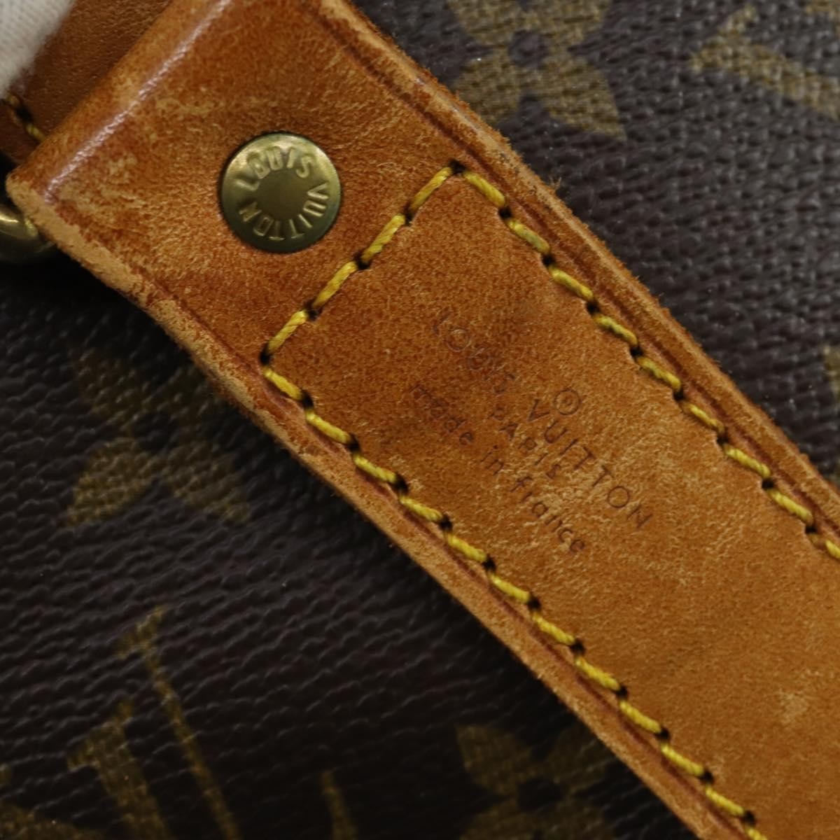Louis Vuitton Keepall Bandouliere Bag Monogram Canvas Brown Canvas Travel Bag