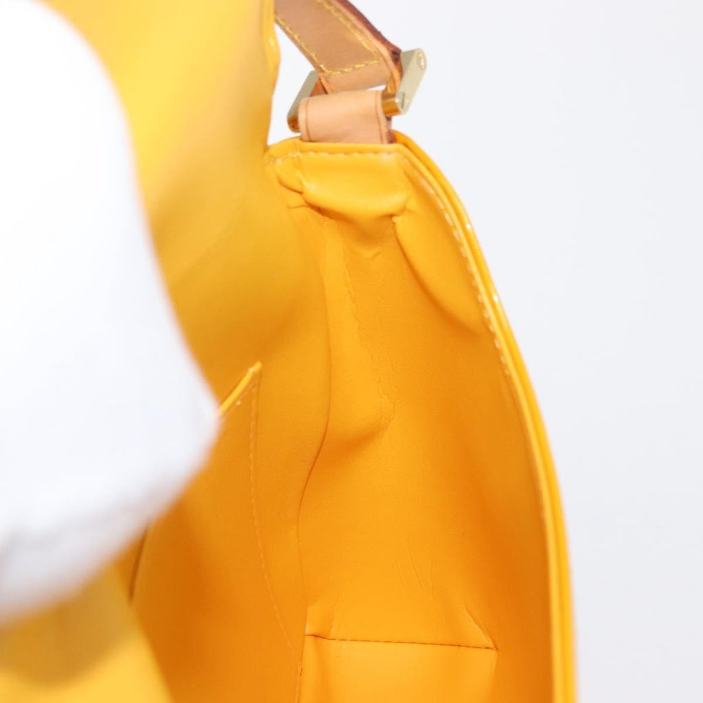 Louis Vuitton Thompson Street Handbag Monogram Vernis Yellow Patent_Leather Shoulder Bag