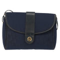 Christian Dior Vintage Trotter Shoulder Bag Canvas Navy Canvas Shoulder Bag Bag (Pre-Owned)