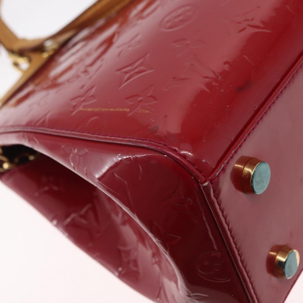 Louis Vuitton Brea Handbag Monogram Vernis Red Patent_Leather Handbag