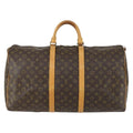 Louis Vuitton Keepall Bag Monogram Canvas Brown Canvas Travel Bag