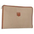 Celine Macadam Pochette Clutch Beige Pvc Clutche & Pouche Bag