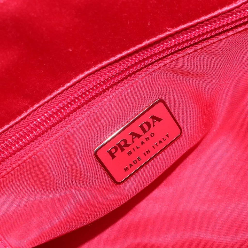 Prada Vintage Handbag Satin Red Satin Handbag
