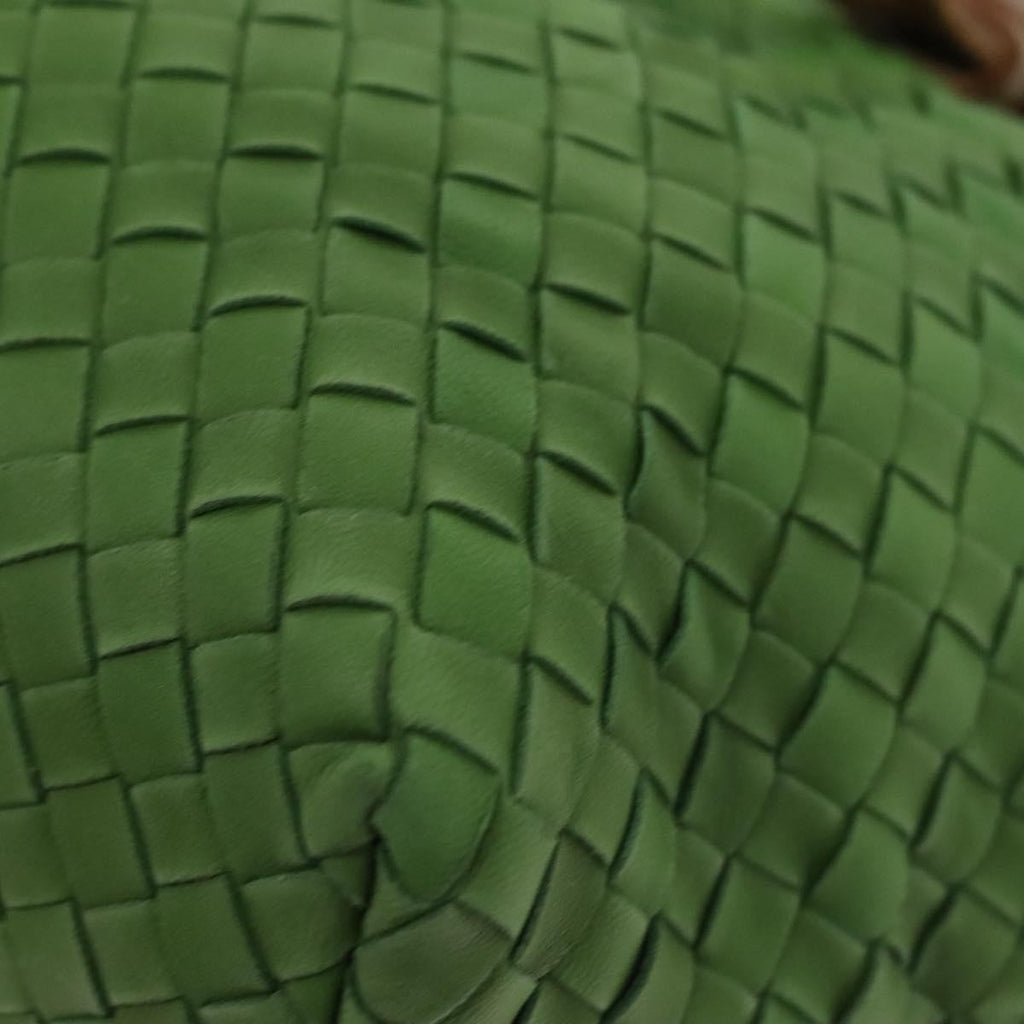 Bottega Veneta Intrecciato Leather Green Leather Handbag