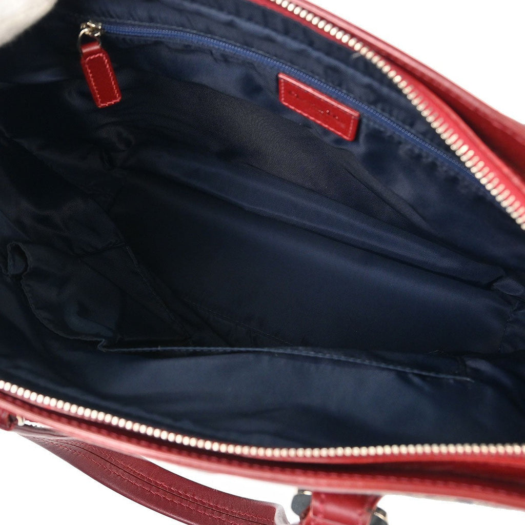Christian Dior Vintage Trotter Zip Tote Diorissimo Canvas Navy Canvas Tote Bag Bag (Pre-Owned)