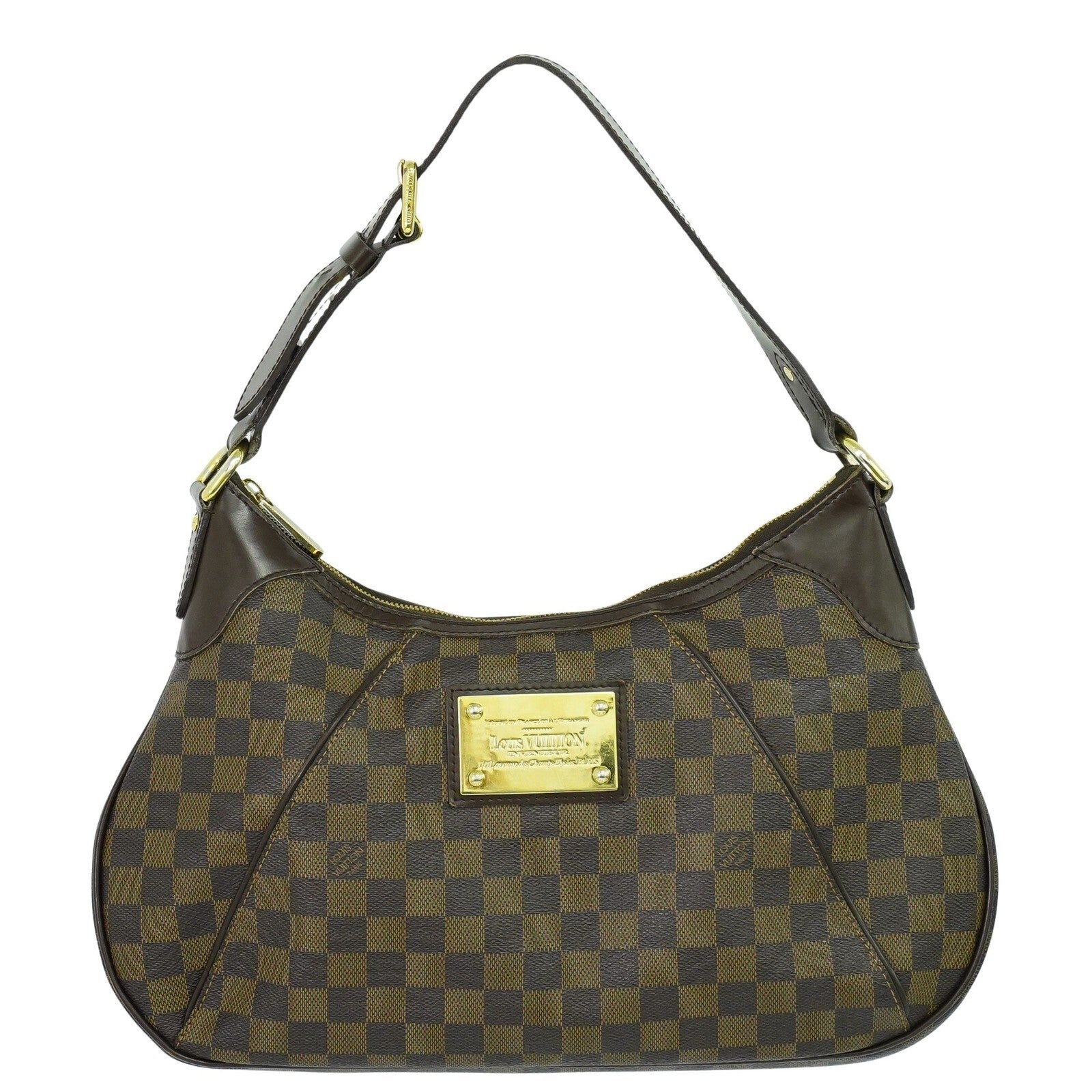 Louis Vuitton Thames Handbag Damier Brown Canvas Bag