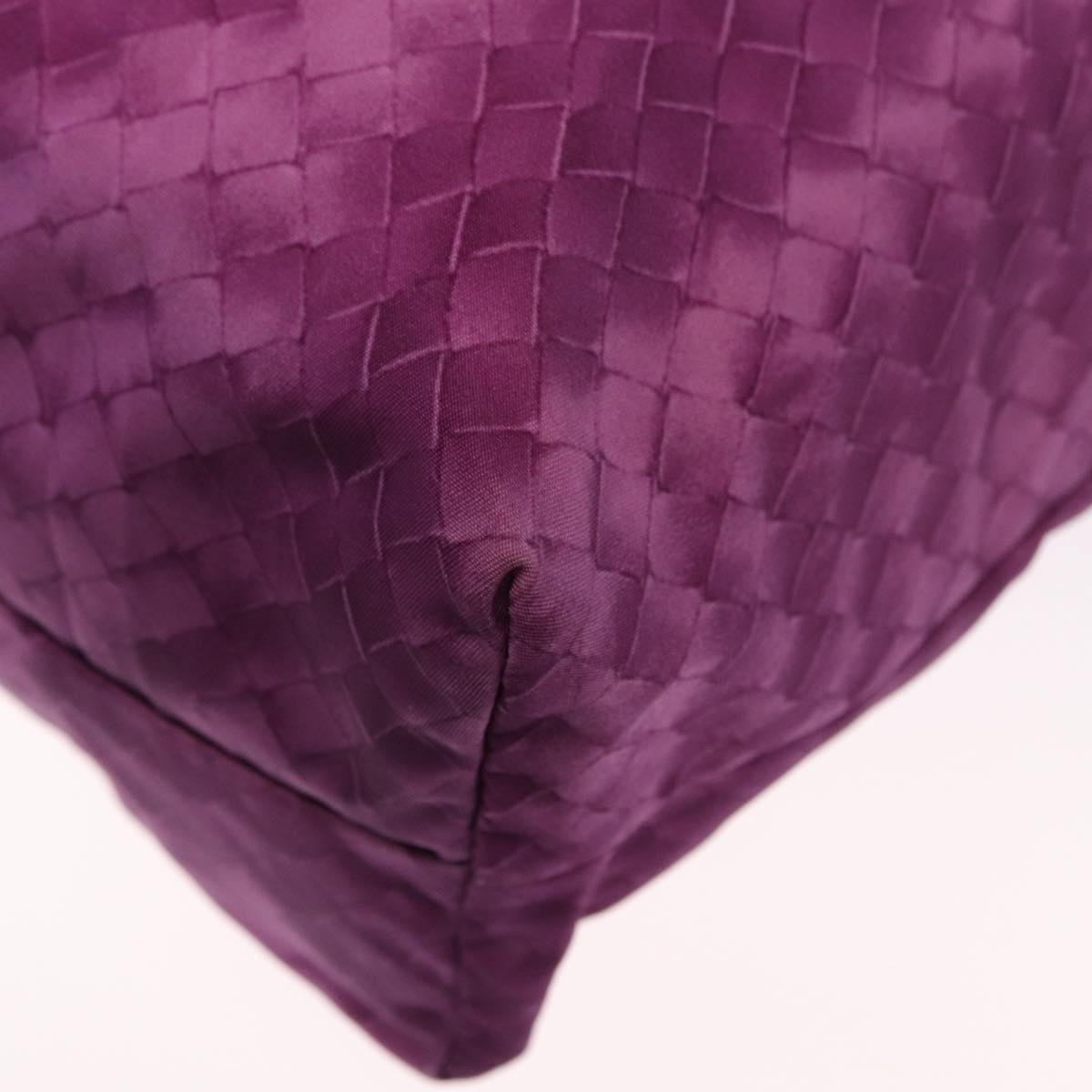 Bottega Veneta Intrecciolusion Tote Printed Nylon Purple Nylon Tote Bag Bag
