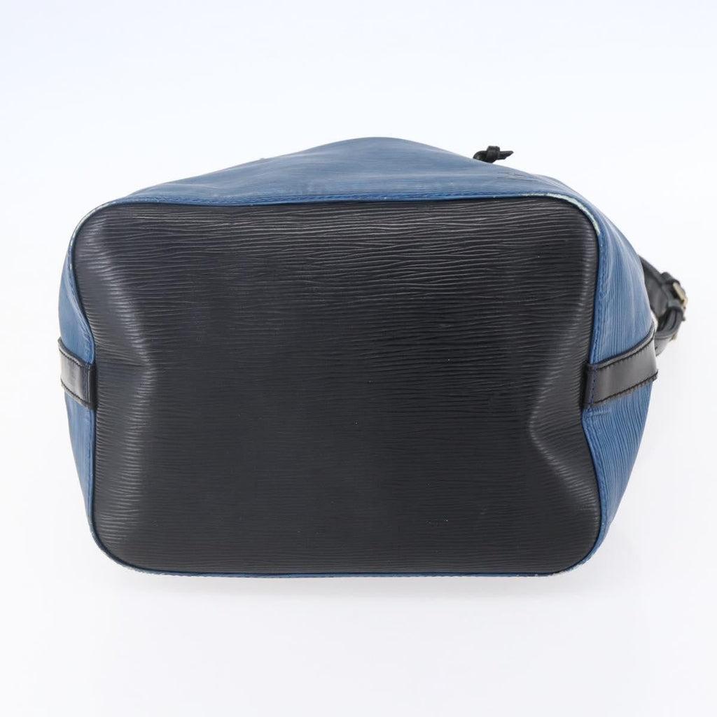 Louis Vuitton Petit Noe Handbag Epi Leather Blue Leather Shoulder Bag