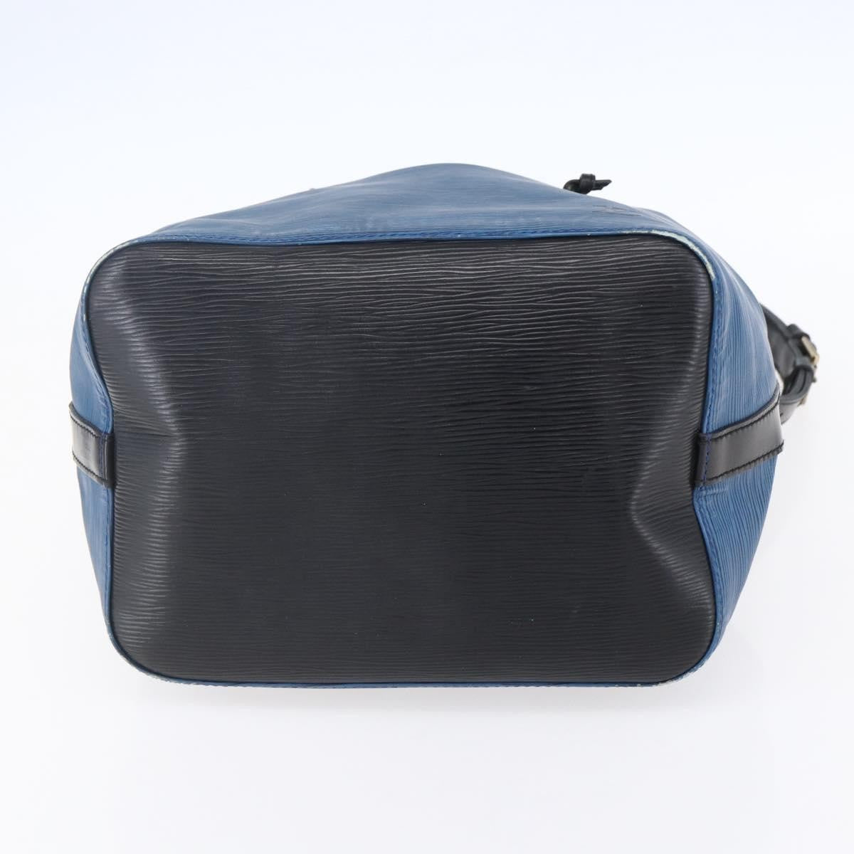 Louis Vuitton Petit Noe Handbag Epi Leather Blue Leather Shoulder Bag