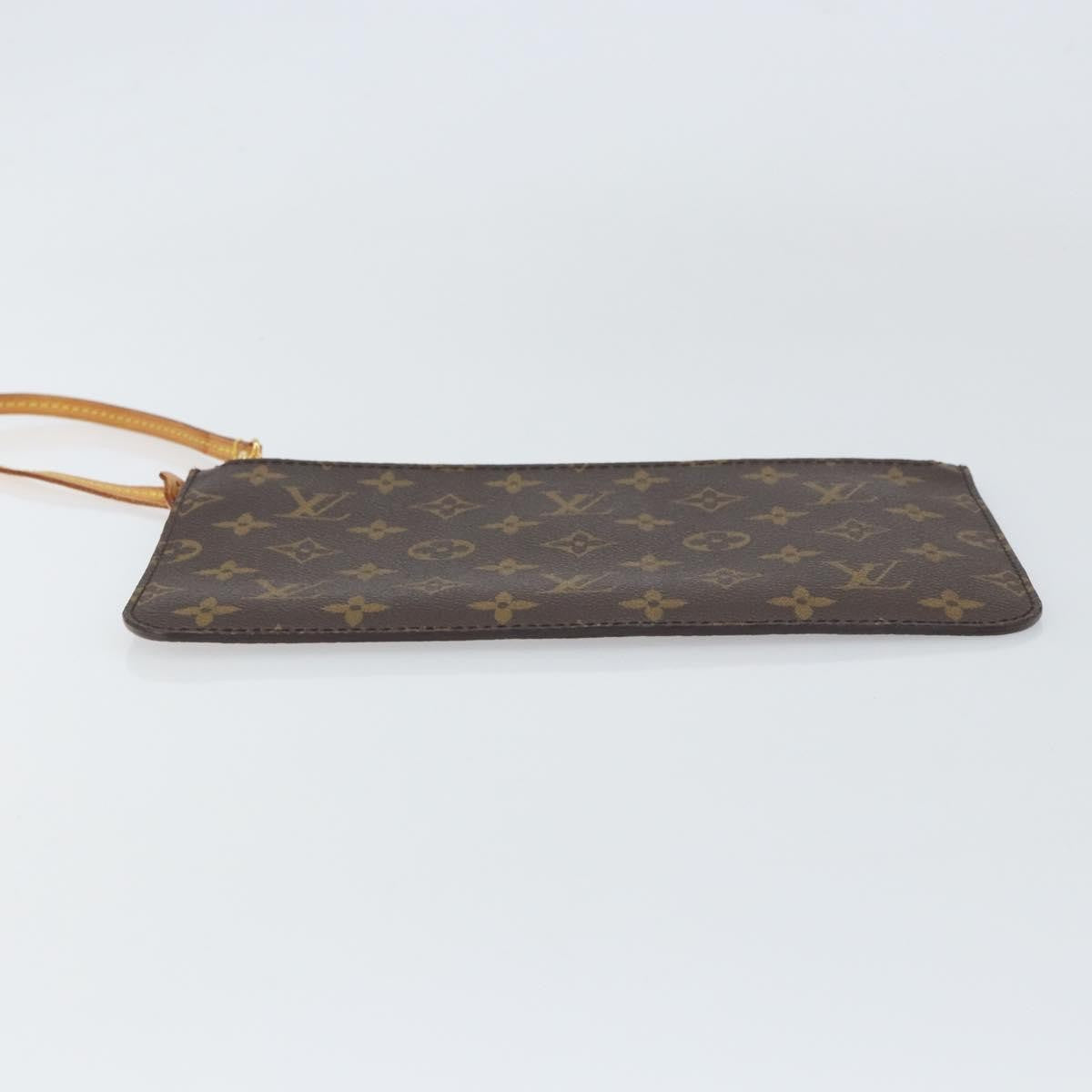 Louis Vuitton Neverfull Pochette Monogram Canvas Brown Canvas Clutche & Pouche Bag