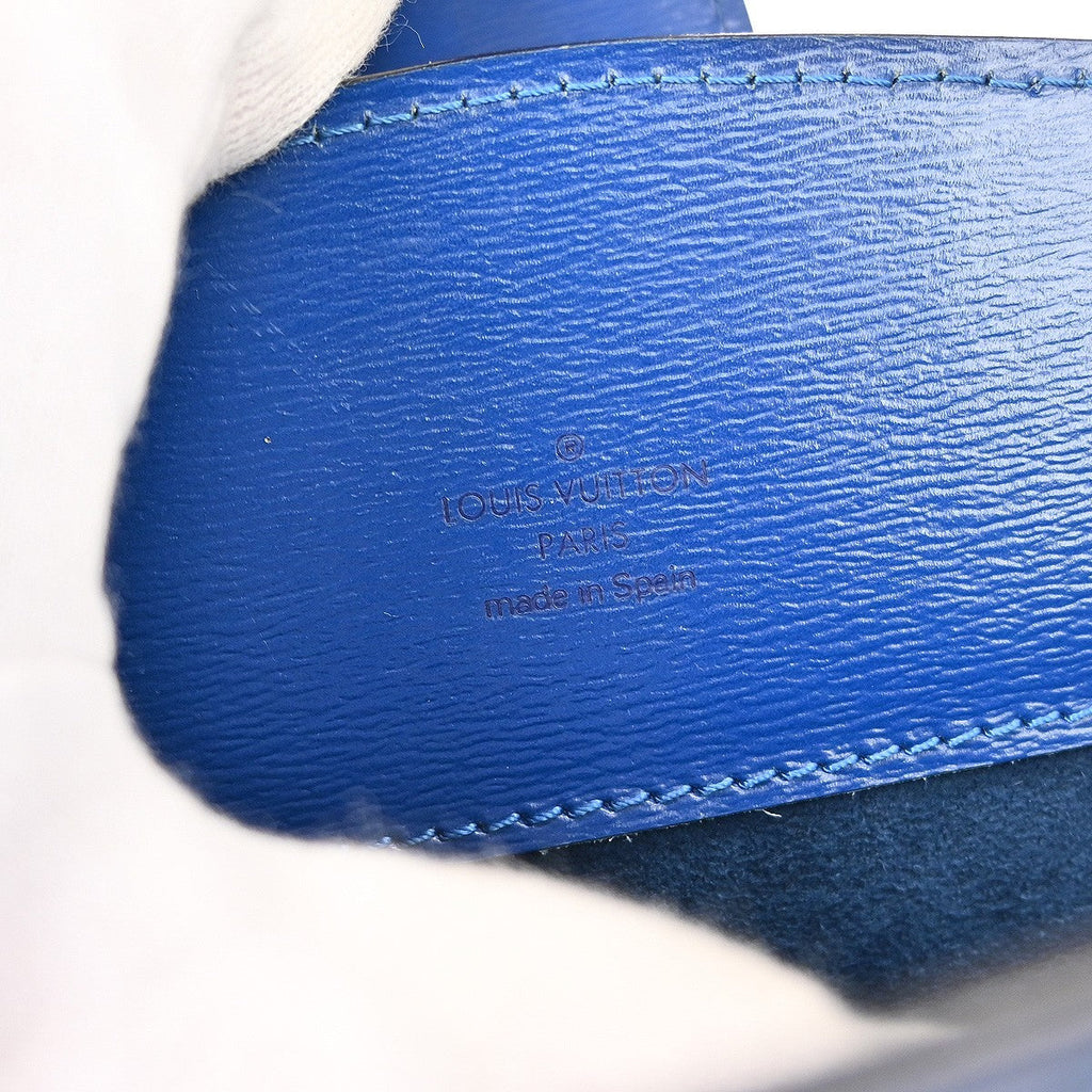 Louis Vuitton Cluny Shoulder Bag Epi Leather Blue Leather Shoulder Bag