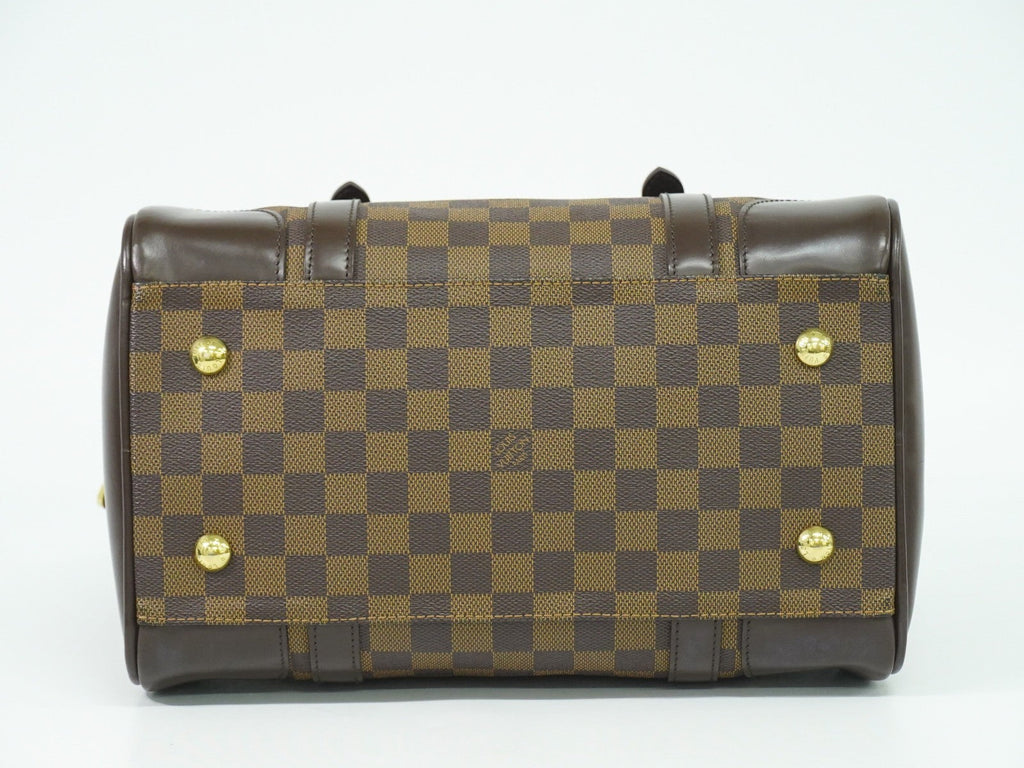 Louis Vuitton Berkeley Handbag Damier Brown Canvas Handbag