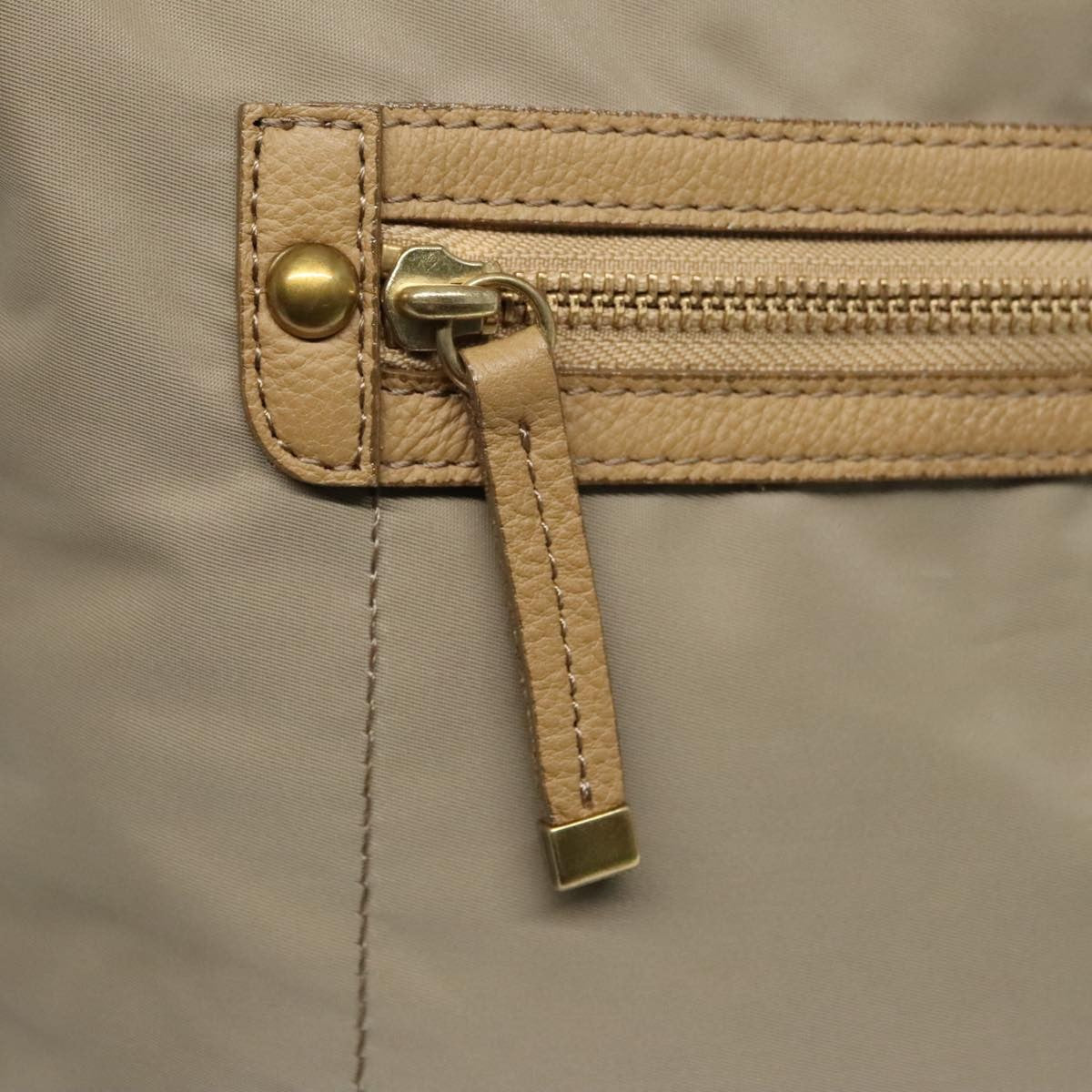 Burberry Blue Label Shoulder Bag Nylon Beige Nylon Shoulder Bag