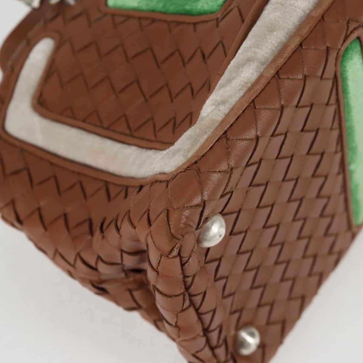 Bottega Veneta Intrecciato Leather Brown Leather Handbag